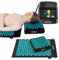 4FIZJO ERGO Akupressurmatte mit Kissen, Akupressur-Set, Noppenmatte, Massagematte, lindert Verspannungen und Rückenschmerzen, 72 x 42 x 2 cm (Blau-Schwarz)