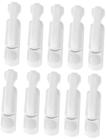 Housoutil Anti-Fenstersperre 10st Fensterverriegelungen Fensterflügelschlösser Sicherheitsschlösser Fenster-sicherheitsschloss Gleiten Türschloss Türriegel Aufmachen T-schloss Türschnalle