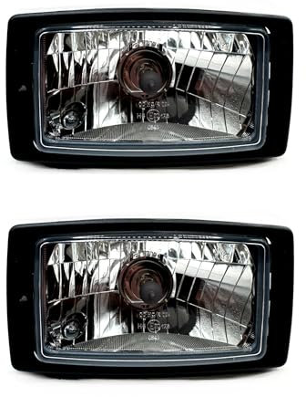 MelTruck® 2x H4 Hauptscheinwerfer Scheinwerfer Standlicht für Schlepper Zetor Fendt 12V 24V SET