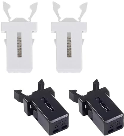LIAMGUS 4 PCS/ 2 Pairs Bin Lid Buckle Compatible with Brabantia Bin 3 Liters - 50 Liters, Touch Top Lid Bin Latch Flexible Bin Lid Lock for Kitchen Bins, Storage Boxes, Glasses Cases