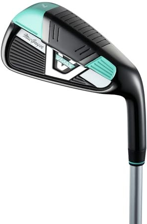 MacGregor V-Max Set Of Iron Golf Clubs, Steel or Graphite, Mens 5-SW, Ladies 6-SW, Right Handed, Turquoise