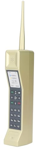 ciciglow Ornement de Téléphone Portable en Brique Rétro, Modèle de Téléphone Portable en Brique à L'ancienne, Modèle de Téléphone Portable Vintage, Accessoire Photographique de (Gold)