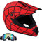HaTur Motocross Helm Motorrad Helm DOT Fullface Helm Motocross Fahrradhelm Off Road Dirt Bike Helm mit Schutzbrille für Unisex Jugend Kinder (S)
