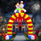 Kalolary 10 Fuß Aufblasbarer Halloween Bogen, Doppelköpfiger Aufblasbarer Clown Bogenbogen Zum Aufblasen Große Halloween Dekoration Drinnen Draußen Feiertagsdekoration Hof Rasen Partyzubehör Zuhause