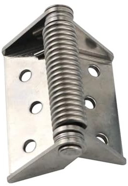 Selbstschließend Feder Scharnier Edelstahl-Scharnier mit selbstschließender Rückholfeder und großer Tragfähigkeit Federbelastete Scharniere(83mm StainlessSteel)