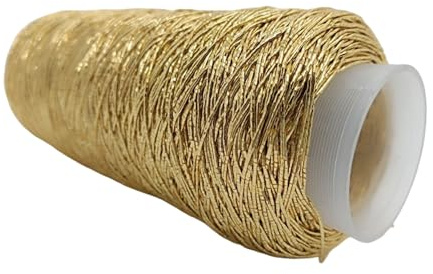 CHAKAE 200g/Roll Metallic Crochet Thread, Sparkling Silver Polyester Yarn for Knitting, Weaving, Making Bag, Keychain Charm