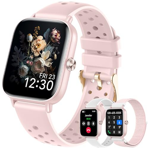 Betatree Smartwatch Donna Chiamate e WhatsApp, 1,83 Orologio Donna Smartwatch, 120+ Modalità Sportive Contapassi Smart Watch, Sonno/Cardiofrequenzimetro, IP67 Fitness Tracker per Android iOS, Rosa