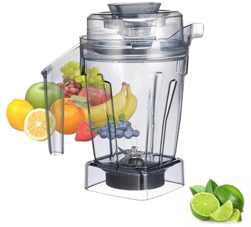 48 oz Asc.ent Container Compatible With Vitamix A3500 A2500 A2300 A3300 Venturist V1200 X5 X4 X3 X2 Smart Blender replacement Pitcher, Replace 063852 63126 Container Jar with Self Detect - 3YR Support
