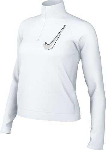 Nike Swoosh Lauf-Midlayer Mit Halbreißverschluss Für Damen, White, HJ2225-100, XL