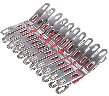 Mirweon Powerful Stainless Steel Clothes Pegs Rust Clothespin Clips Pins Multifunctional Clothing Clamps Towels Underwears