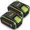 2 Packs 5000mAh 20V Battery for Worx, KEATFE Li-ion Battery Replacement Compatible with Worx 20V Cordless Power Tools WA3551, WA3551.1 WA3553 WA3553.2 WA3641 WG629E WG546E WU268 WX166.4