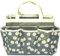 Dorccsi Sac à Outils de Jardin capacité 30, 5 x 14 x 25, 4 cm, en Tissu Oxford, avec Plusieurs Poches latérales, Motif Marguerites, Organiseur Portable pour Outils, pour Femme, Gris