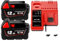 Chargeur de batterie au lithium 18 V 12 000 mAh compatible avec Milwaukee M18 48-11-1815 48-11-1850 2646-20 2642-21ct(MWQ 12AX2 CX1)