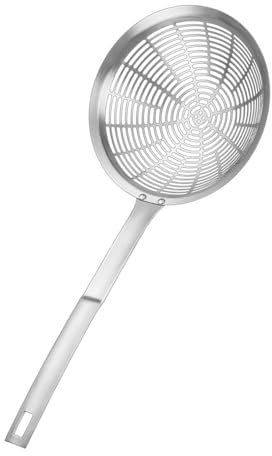 Scolapasta in acciaio inox con impugnatura comoda, colino, mestolo, utensile da cucina
