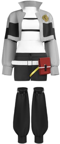 Zhongkaihua Anime Riyo Reaper Cosplay Uniform Jacke Shorts Komplettes Set mit Tasche Halloween-Kostüm für Frauen Comic-Con Rollenspiel-Outfits