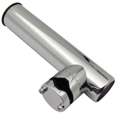 Angelrutenhalter für Boote, Edelstahl, verstellbar, Klemmen auf Halterung, 19 mm-25 mm/22 mm-32 mm, drehbar für Boote