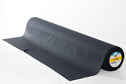 Vilene G770 Bi Elastic Stretch Iron On Fusible Woven Interfacing Interlining Black - per metre