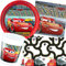 Procos/Carpeta 62-TLG. Party-Set * Cars 3 * mit Teller + Becher + Servietten + Tischdecke | Deko Kinder Geburtstag Motto Auto Rennauto Film Lightning McQueen