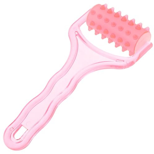 Artibetter Handheld Massage Roller Stick with Soft Spiky Rollers for Neck, Back, Body and Cellulite Relief - Easy Grip Plastic Massager for Daily Use (Random Color)