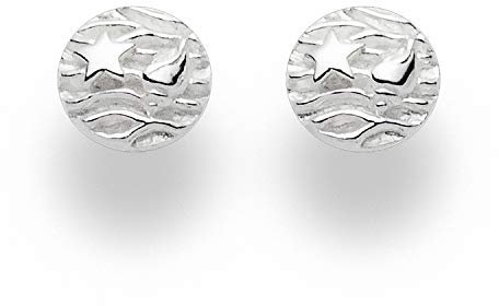 DUR Schmuck Ohrstecker Strandwellen Silber 925/- (O5077)