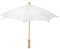 Nikou Hochzeits Brautschirm, Handgemachte Spitze Blumen Stickerei Parasol Regenschirm Spitze Braut für Braut Cotton Fashion Holzgriff Dekoration Regenschirm (Farbe : Weiß L)