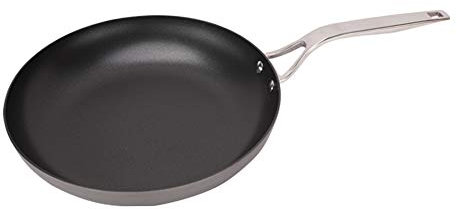 Swiss Diamond 27,9 cm harteloxierte Induktion, antihaftbeschichtete Bratpfanne – Aluminium-Koch-/Schmorpfanne, verteilt die Hitze gleichmäßig – ofen- und spülmaschinenfeste Bratpfanne (28 cm)