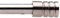 Ateliers28 Gardinenstange für Fenster, Ø 10, Metall, Mattes Chrom, Mattes Chrom Finish, Wandmontage, 70-110 cm, T10016879