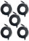 Anthropoid CAT6 UTP (10FT/3 Meters Flat Black RJ45 Ethernet Cable Gold Plated Pins Unshielded) RoHS (5 Pack)