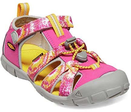 KEEN Seacamp 2 Cnx Unisex Kinder Sandalen , Rosa Multi Keen Yellow, 30 EU