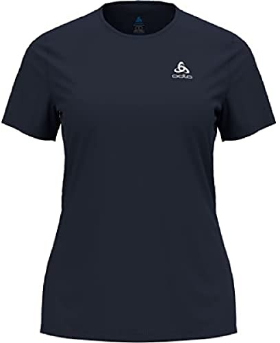 Odlo Damen Cardada Funktionsshirt Kurzarm | Atmungsaktives Sportshirt mit Feuchtigkeitsmanagement, Mini-Jacquard-Material & ZeroScent Technologie