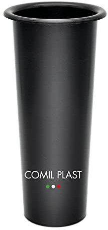 Comil Plast | Portafiori Interno in plastica per Vaso da cimitero Colore Nero | Diametro 7,1 cm, Altezza 17,5 cm.