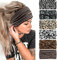 Mode-Stirnbänder für Frauen Haare Kopftücher Haarband Turban Blume Baumwolle Stirnbänder Breite Yoga Sport Stirnband Head Wrap (P6Banma)
