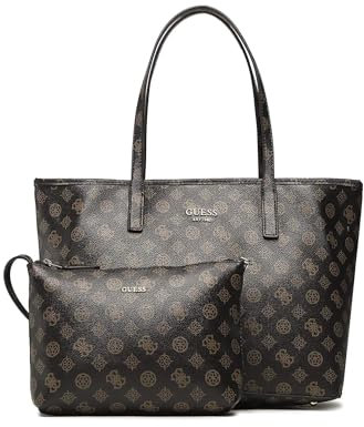GUESS Vikky 4g-Logo, Borsa Donna, Brown, Unica