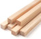 Lot de 6 tiges carrées en bois dur brut pour travaux manuels, travaux manuels, loisirs créatifs, loisirs créatifs, décoration d'intérieur, modélisme - 1,9 x 30,5 cm