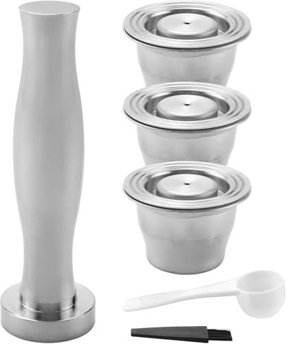 caapmony Capsules de café réutilisables en acier inoxydable compatibles avec