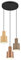Trio Leuchten Pendelleuchte Agudo 319430317, Metall Schwarz matt, Schirm Metall Coffee/Beige/Taupe, exkl. 3x E27