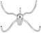 Verdant Touch Edelstahl Rotierender Sprinkler DN25 G1 Innengewinde Waterscape Drehdüse Edelstahl 4 Arm Sprinkler Drehbarer Brunnenregner
