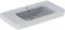 Geberit Renova Plan, Waschtisch mit Ablagefläche, 90x48 cm, 1 Hahnloch, mit Überlauf, 501702, 501.702.00.1, Farbe: weiß matt