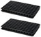 Pullmer Anzuchtplatte Tiefwurzler mit Untersetzer mit 84 Pflanzlöchern, Topfplatte, 2er-Pack, Saatplatte für 84 Töpfe 40x40 mm je Platte, perfekt für die Aussaat, für Sämlinge oder Stecklinge