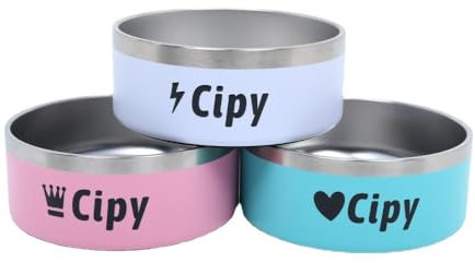 WOMB Cuenco aislado personalizado para perros, plato de alimentación personalizable para mascotas, cuenco personalizado para perros con nombre, cuenco de comida para mascotas personalizado (32 onzas)