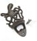 Octopus Wall Mounted, Cast Iron Bottle Opener, 16cm x 9.5cm, 200g, Black/Brown