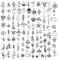 ZAMXHUG Charms Anhänger zum Schmuck - 100 pcs Metall Gemischte Charms zum Basteln，Armbänd Ketten Ohrringe Selber Machen, Gemischte Vintage Aesthetic Accessoires Halskette Making Zubehör Silber