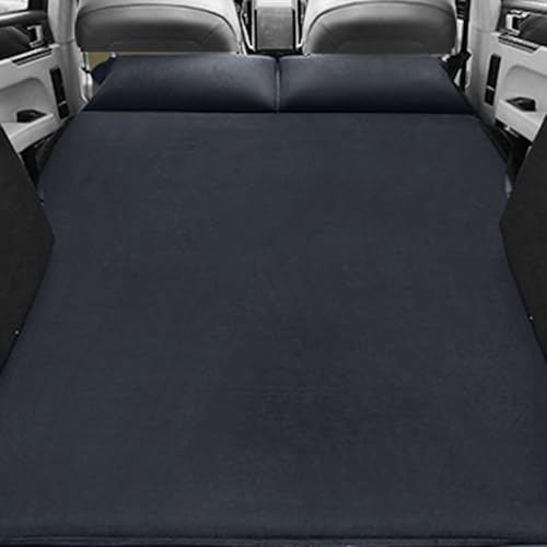 SNMHH Auto Luftmatratze für Mazda 5, Autobett Reisen Camping Aufblasbare Matratze Rückbank Tragbare Kissen Luftpumpe Tragbar Schlafen,Black