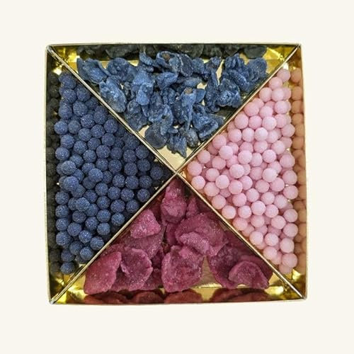 Coffret cadeau Rose et Violette - Baies et Pétales cristallisés
