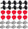 Swpeet 10 juegos de protección contra salpicaduras de motor, cubierta de tornillos para tuerca, kit de clip de tuerca, tornillo de cabeza torx, tuercas en U para Ford Escape Focus Transit Connect Edge