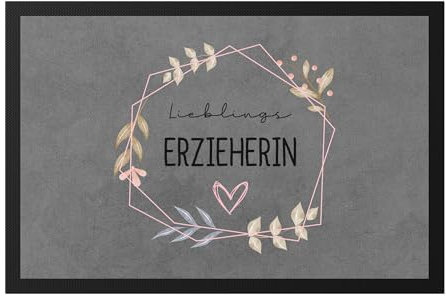Hey!Print Lieblings-Erzieherin Fußmatte Kindergarten Abschied Dankeschön & Abschiedsgeschenk Kindergarten Kita