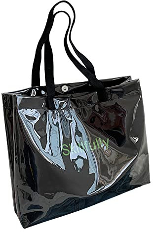 Damenrucksack 2022 Frauen große Kapazität Mode eine Schulter einfache transparente Handtasche Damen Damenrucksack Cityrucksack ZubehöR Rucksack (A, One Size)