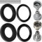 Ersatz Dichtungen Mix Set, 100 Stück, für G 1/2 und 3/4 Zoll, kompatibel mit Gardena 21 und 26,5 mm Hahnverbinder, Gummi, O-Ring mit Ø 16 x 11, 22,3 x 17 mm, Flachdichtung mit Ø 19 x 11, 24 x 16 mm