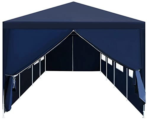Strandzelt Shelter Pavillon Pavillons - Gartenzelt 3x12 m Blau für Festival Terrasse Events Party