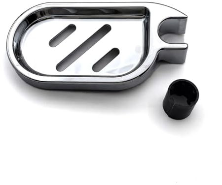 Seifenhalter für die Duschstange ABS Verstellbare Seifenschale für die Dusche Clip-on Seifenhalter für das Badezimmer für Duschstangen mit einem Durchmesser von 20mm-21mm